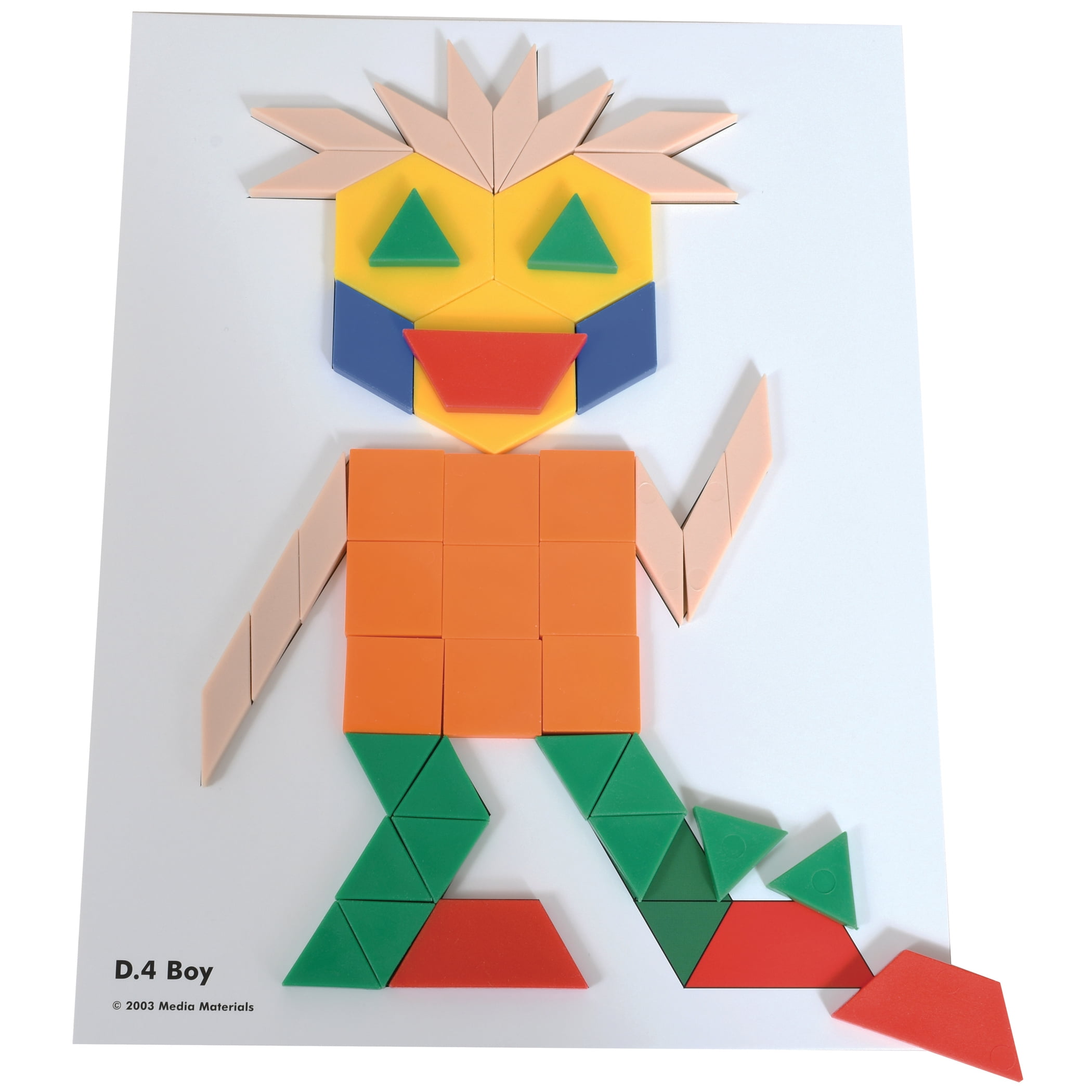 Learning Advantage Pattern Block Activity Cards - Set of 20 - Early Geometry For Kids
