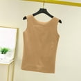 thumbnail image 6 of Vmvidoty Fashion Women's Winter Sleeveless Round-Neck Comfy Solid Regular Tank Tops Khaki L, 6 of 7