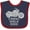 Navy and Red, variant on Inktastic Crawl Walk Ride Motorcycle Boys or Girls Baby Bib