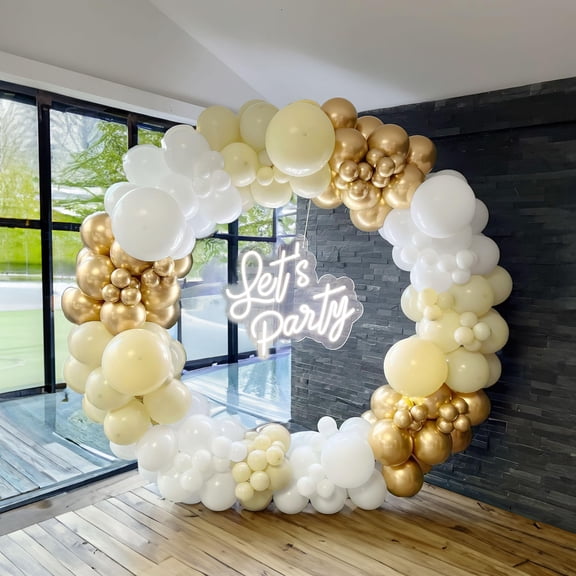 yeewaka ivory white gold white balloon KKS1 garland arch kit 150 pcs for Wedding Birthday baby shower Party decorations