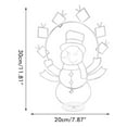 thumbnail image 4 of Snow Glowing Decorative Frame Sign Christmas Fun Animated Ornaments Light String Garden Snow Glowing Decorative Frame Sign Indoor Outdoor Celebration Decor, 4 of 8