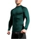 thumbnail image 1 of pstuiky Camisas para hombre de manga larga, Camisa deportiva transpirable de manga larga y cuello redondo para hombre, color liso Tops de hombre m, 1 of 4