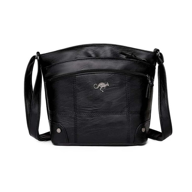 Bolso de Mensajero Pequeño 2024 Bolso de Cuero Nuevo Bolso de Cuero Blando Bolso de Hombro de Gran Capacidad Bolso de Mensajero de Cuero