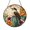 Acrylic 3.5 Inch, variant on Arizona Wren and Saguaro Glass Suncatcher Window Hanging Decor, Desert Wildlife Scene, State Pride Home Art