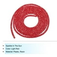 thumbnail image 3 of Uxcell 2.5 Yard 6mm Glitter Sequins Rope Sequins Rhinestone Tube Cord for DIY Clothing Jewelry Light Red, 3 of 5