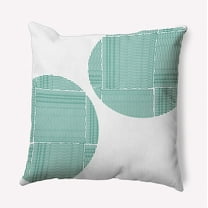 16" x 16" Simply Daisy Circles and Squares Indoor/Outdoor Pillow, Kelly Green Qty 1