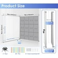 thumbnail image 2 of Fabric Bulletin Board Enclosed WallMounted Display Case for Office Classroom Home x(xA), 2 of 9