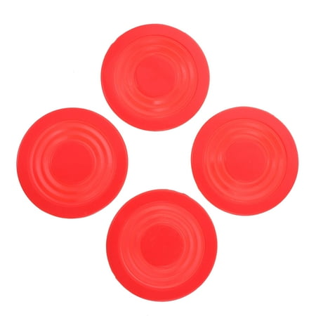 

4 Pcs Round Silicone Coaster Placemat Table Coasters for Drinks Coffee Tea Heat Resistant Cup Mats Red Silica Gel