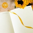 thumbnail image 5 of ipoul Sunflower Gifts for Women, Yellow Notebook, Softcover, College Ruled, A5, 6"x8", PU Leather, Writing Journal, 5 of 6