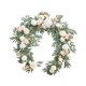 thumbnail image 1 of Guirnalda de flores artificiales, rosa falsa, 1,8 m de largo, centro de mesa, guirnalda floral Estilo B, 1 of 9
