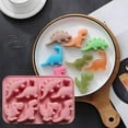 thumbnail image 7 of Shoreew Dinosaur Silicone Mold Ice Cube Tray Flexible Fondant Chocolate Candy Mold Biscuit Cake Candle Soap Mold Easy Release Pastry DIY Tools, 7 of 7