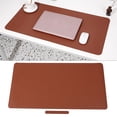 thumbnail image 1 of Almohadilla De Escritorio De Cuero De PU, Tapete De Mesa De Manicura De Tacto Cómodo, Diseño Engrosado, 100x50 Cm, Fácil De Mantener, A Prueba De Agua Y Aceite Para Tocador, 1 of 7