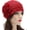 Bead Flower Red, variant on Women Turban Beanie Hat with Flower Chemo Headwear Elastic Head Wrap Cap