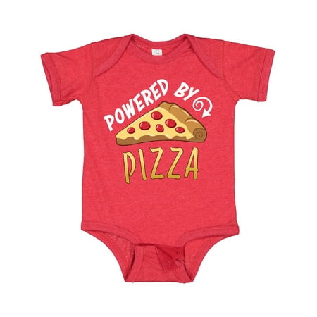 

Inktastic Powered by Pizza Gift Baby Boy or Baby Girl Bodysuit