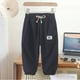 thumbnail image 2 of Kids Cargo Pants Solid Color Children Casual Trousers with Multi Pockets Elastic Waist Boys Cargo Pant Streetwear Spring Autumn, 2 of 6