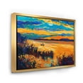thumbnail image 3 of Designart 'Little Boat At The Horizon Of A Lake During Evening Glow' Nautical & Coastal Framed Canvas Wall Art Print, 3 of 5