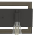 thumbnail image 3 of Hunter - Woodburn 3-light Noble Bronze, Medium Size Vanity Light, Dimmable, Rectangle Shaped, for Bedrooms, Kitchens, Dining, Living Rooms - 19864, 3 of 6