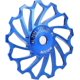 thumbnail image 3 of KAIYANG Polea de rueda jockey de bicicleta, 2 piezas, polea de cerámica, rodillo guía de desviador trasero de aleación de aluminio, pieza azul, 3 of 5