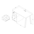 thumbnail image 4 of South Shore Zolten, Contemporary Desk, Natural Walnut, 4 of 15