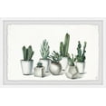 thumbnail image 2 of White Potted Cacti Framed Painting Art Print, 18.00" x 1.50", 2 of 6
