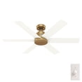 thumbnail image 2 of Hunter 52 inch Kennicott Luxe Gold Damp Rated Ceiling Fan and Wall Control, 2 of 15