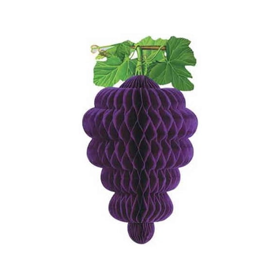 Party Decoration Tissue Grape Cluster 17" - 12 Pack (1 Per Package)