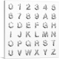 thumbnail image 1 of ARTCANVAS Tree Branches Square Full Alphabet Canvas Art Print - Size: 26" x 26" (1.50" Deep), 1 of 9