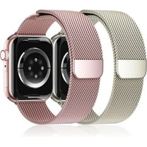 PINHEN Milanese Loop Compatible with Apple Watch Band 40mm 41mm 38mm 44mm 45mm 49mm 42mm iwatch band Women Men,Stainless Steel Mesh Magnetic Strap for Apple watch Ultra/2 Series 9 8 7 6 5 4,SE 2nd