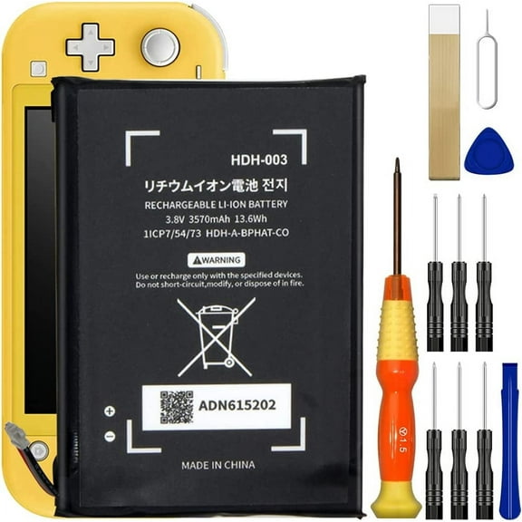 Replacement Battery HDH-003 For Nintendo Switch Lite HDH-001 Li-ion Tested 3570mAh with Installation Tools Kit