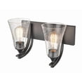 thumbnail image 6 of 1492-MG Millennium Lighting Natalie - 2 Light Bath Vanity-10 Inch Tall and 14.5 Inch Wide-Modern Gold Finish, 6 of 8