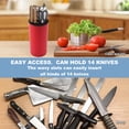 thumbnail image 3 of Knife holder, kitchenware universal knife holder, space-saving scissors slot knife holder, 3 of 5
