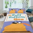 thumbnail image 2 of ¡Busca! con Ruff Ruffman Conjunto de sábanas temático, trío de piezas, cómodo y amigable con la piel, diseño único, regalo de decoración para el hogar para familiares, amigos y fans,135cm *200cm, 2 of 6