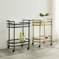 thumbnail image 3 of Crosley Furniture Bailey Modern Metal Bar Cart in Matte Black, 3 of 3