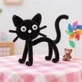 thumbnail image 2 of 100 Pcs Black Pipe Cleaners 12 Inch, Thick Chenille Stems for Crafts, Fuzzy Craft Sticks for DIY Flowers, Craft Supplies, 2 of 7