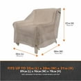 thumbnail image 2 of Modern Leisure® Garrison Patio Lounge/Club Chair Cover, Waterproof, 35"L x 38"W x 31"H, Sandstone, 2-Pack, 2 of 19