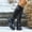 Black, variant on YTCAMLO Knee High Motorcycle Boots for Women Vintage Y2K Tall Long Boots with Buckle Straps Low Chunky Block Heel Biker Boots
