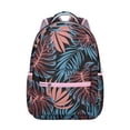 thumbnail image 1 of Tropical Leaf School Backpack Hawaiian Floral Travel Bag with Palm Inspired Design Jungle Leaves Everyday Backpack for Student, 1 of 2