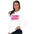 thumbnail image 5 of Breast Cancer Chemo Hero BCA Heart Women's Long Sleeve T Shirt Brisco Brands L, 5 of 6