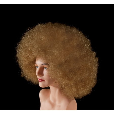 Afro Fro Wig - Star Power Giant Super Fro Halloween Costume Afro Wig, Brown, One Size