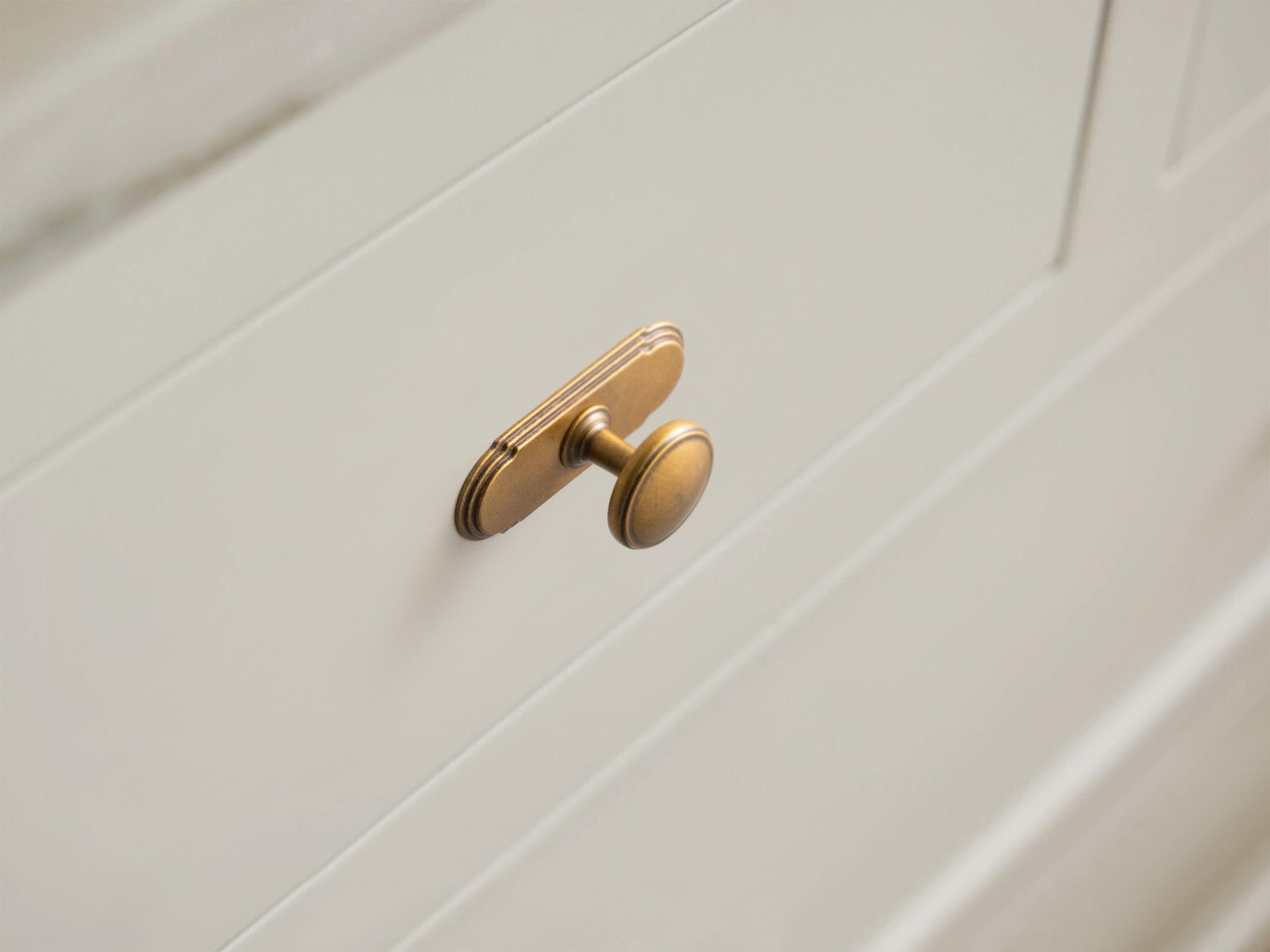 Goo-Ki Antique Brass Cabinet Drawer Knobs with Backplate, Zinc Alloy Kitchen Hardware,Modern Single Hole Bar Pull Handles for Cupboard Wardrobe,6 Pack (6781-G014)