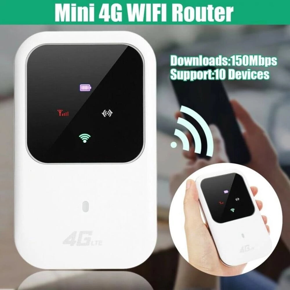 VIPQV 4G LTE Mobile Hotspot, High-Speed Wireless Internet Router, Portable WiFi for Travel and Outdoor Use – Supports 5 Users, Up to 30 Hours Standby