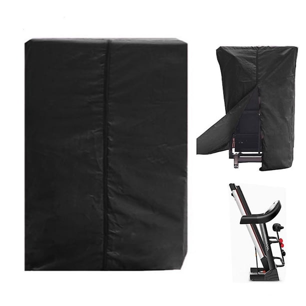 Funda protectora plegable e impermeable para cinta de correr (negra, 80 x 60 x 150 cm), protección contra el sol y el polvo para interiores y exteriores, funda para equipo deportivo