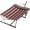 Burgundy Brown Stripes, variant on Hammock with Heavys Duty Stand — 450LB Instant Relaxation for Backyard, Camping & Beyond, Premium Cotton-Polyester Blend, Tool-Free Steel Frame & Carrying Bag(Yellow Stripe)