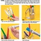 thumbnail image 2 of Pinceles de pintura para niños, 8 pinceles grandes lavables para niños pequeños, fáciles de limpiar y agarrar, redondos y planos, pinceles de pintura preescolar, pintura lavable Ormromra PTL235, 2 of 8