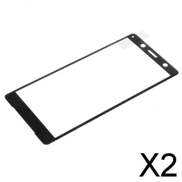 2 Protectores de Pantalla Baoblaze Película Protectora Curva 3D Para XZ2 Compact Negro 2 Piezas