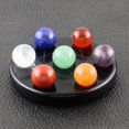 thumbnail image 4 of 1 juego de piedras semipreciosas naturales de cristal de de transparente Sunnimix 7 piedras de bola de obsidiana de base, 4 of 7