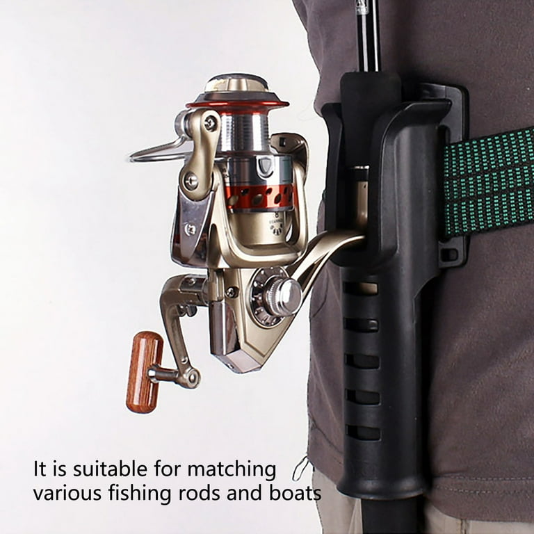 On SALE!Loyerfyivos Fishing Rod Holder Belt ,Adjustable Waist Wading Belts for Men with Portable Pole Inserter for Spinning Casting Reel, Outdoor Surf