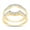14K Yellow Gold Over Sterling Silver, variant on 0.25CT Moissanite Diamond Wedding Band Enhancer Guard Ring for Women 14K Rose Gold over Silver-6.5