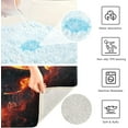 thumbnail image 7 of Dreamtimes Bathroom Rug Set 2 Pieces Fire Skull Soft and Absorbent Bathroom Floor Mat Non Slip Commode Contour Rug Plush Bath Mat Set, Machine Washable and Easier to Dry, 7 of 7