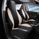 thumbnail image 5 of Fundas para asientos delanteros de coche, protectores de asientos delanteros de una sola pieza, 2 cojines de asiento de vehículo transpirables de primera calidad, compatibles con airbag (beige), 5 of 5